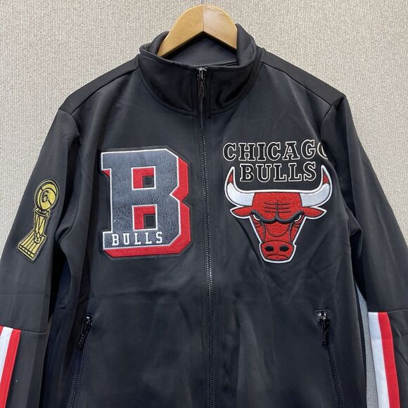 Pro Standard x Chicago Bulls Embroidered Jacket Coat Size Small NBA Champions - Picture 3 of 9